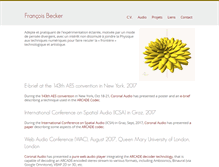 Tablet Screenshot of francois-becker.net